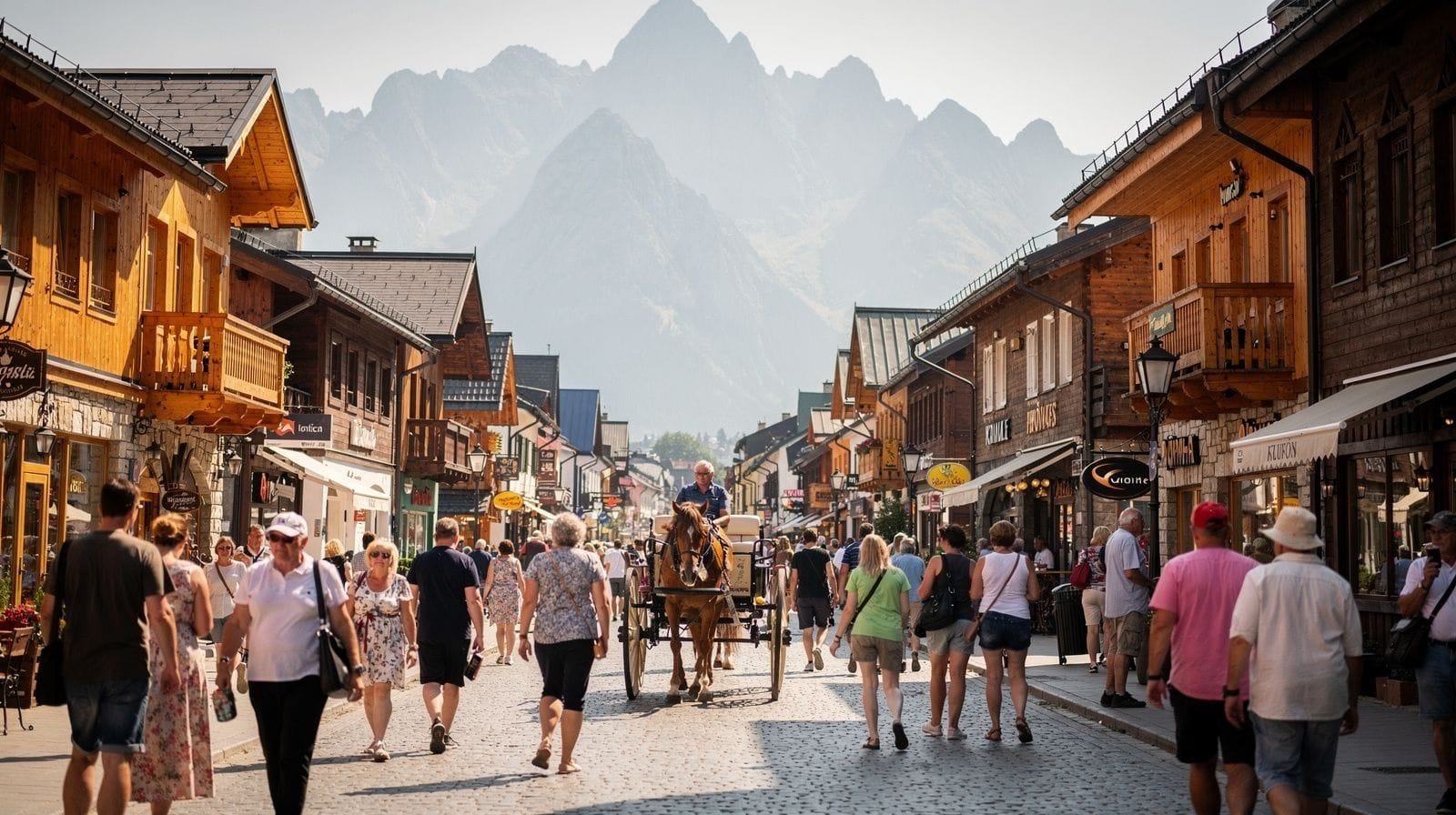 Krupówki et le centre de Zakopane : une demi-journée de marche