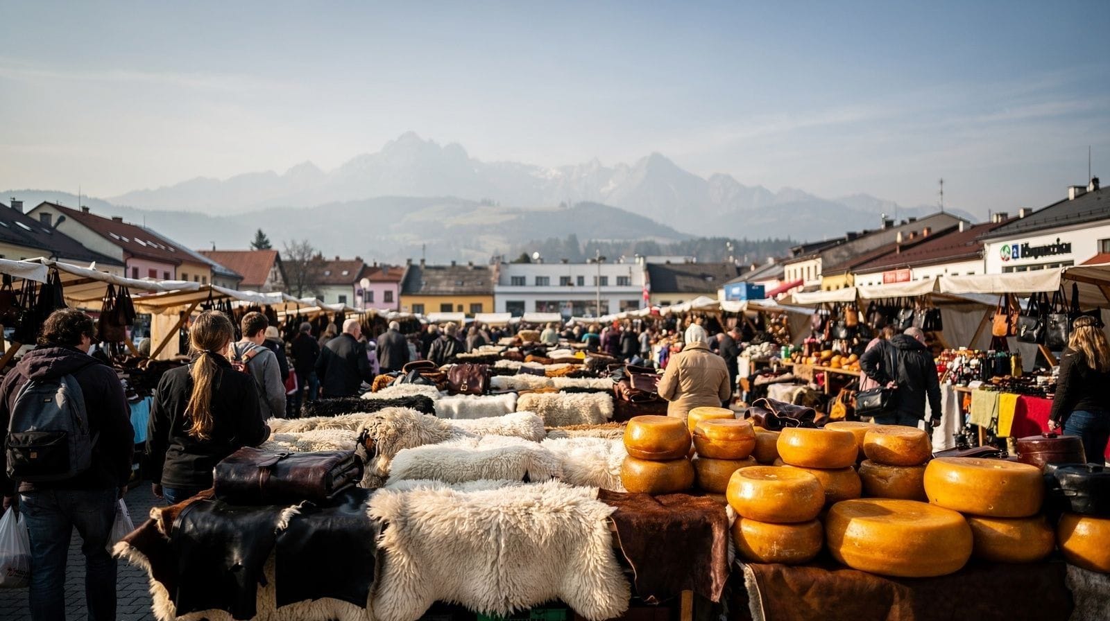 Le marché de Nowy Targ : une ville commerçante du Podhale depuis 1487